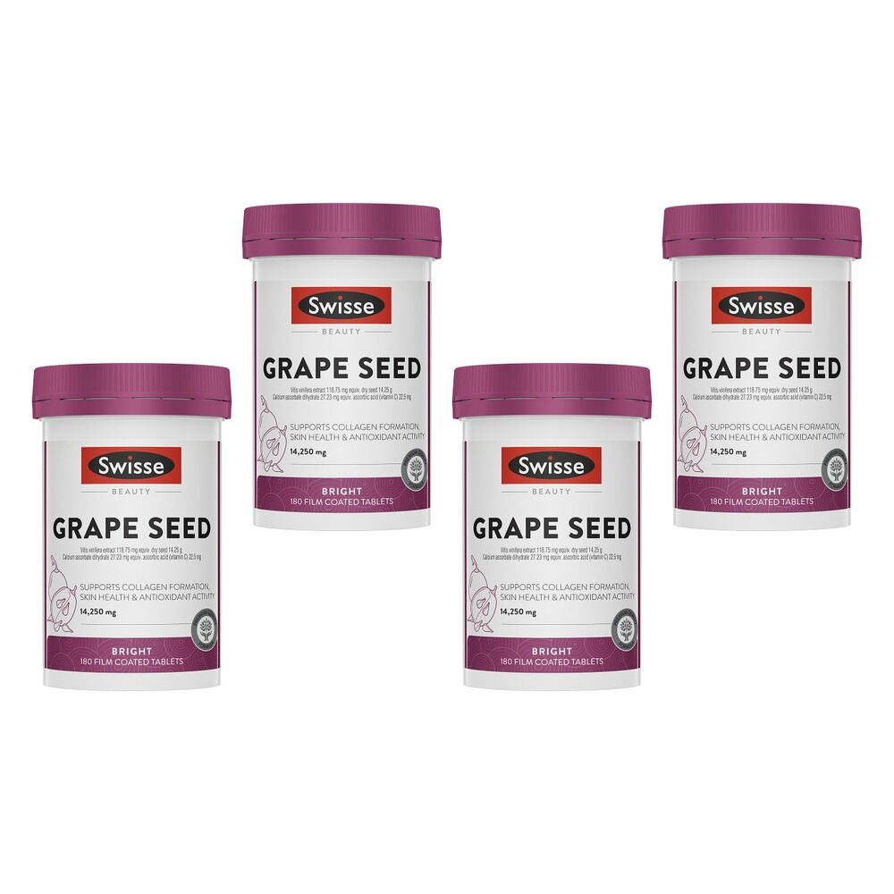 Swisse Beauty Grape Seed 180 Tablets Pack of 4