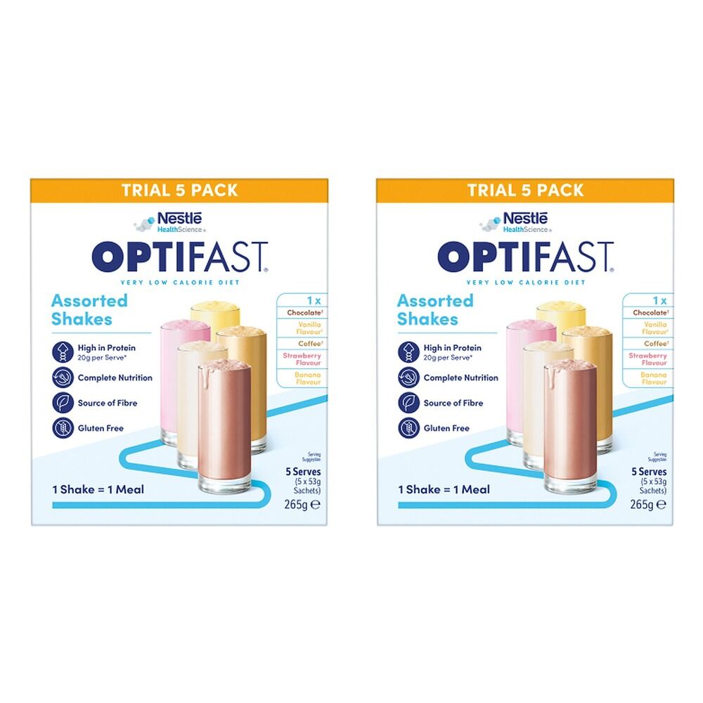 Optifast VLCD Assorted Shakes 5 x 53g Pack of 2