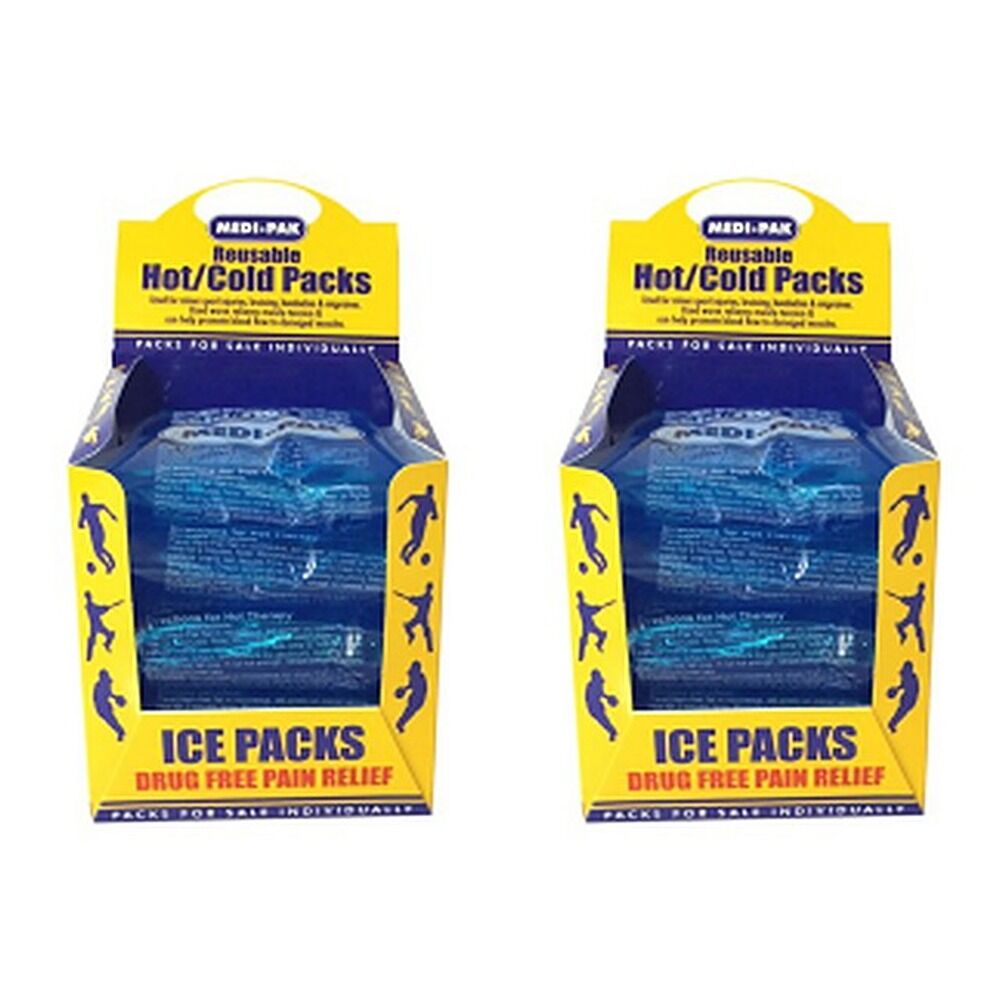 Medi-Ice Pak Small Reusable Hot & Cold Packs 5 Pack x 5 Bundle of 2