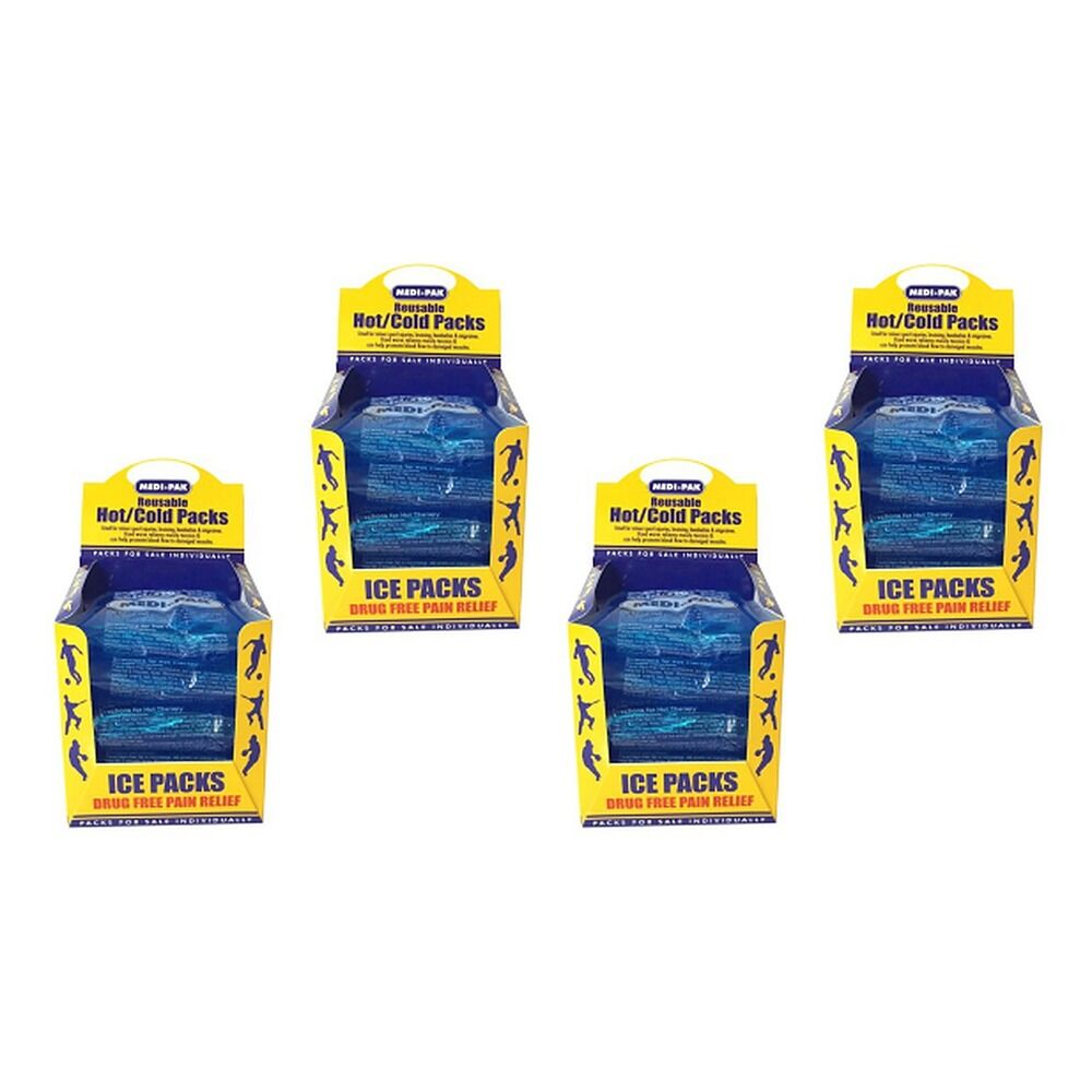 Medi-Ice Pak Small Reusable Hot & Cold Packs 5 Pack x 5 Bundle of 4