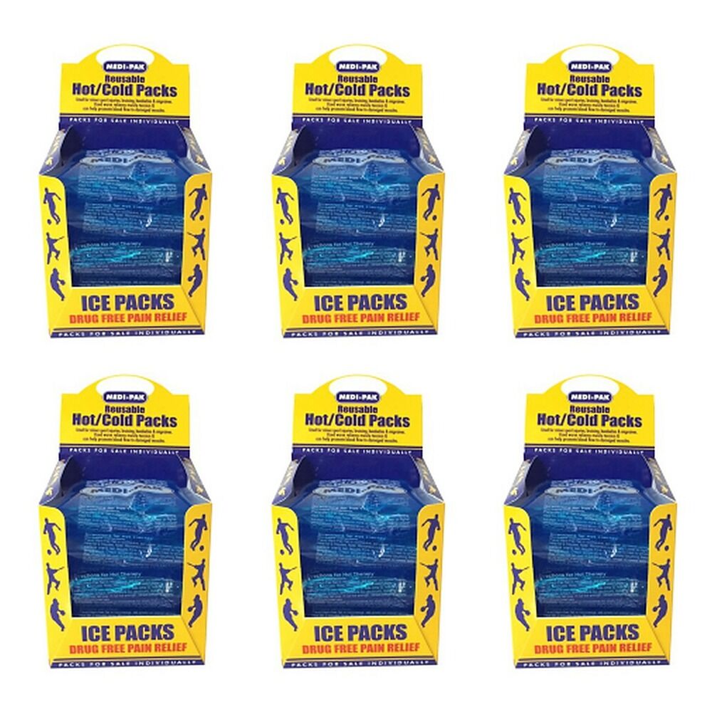 Medi-Ice Pak Small Reusable Hot & Cold Packs 5 Pack x 5 Bundle of 6