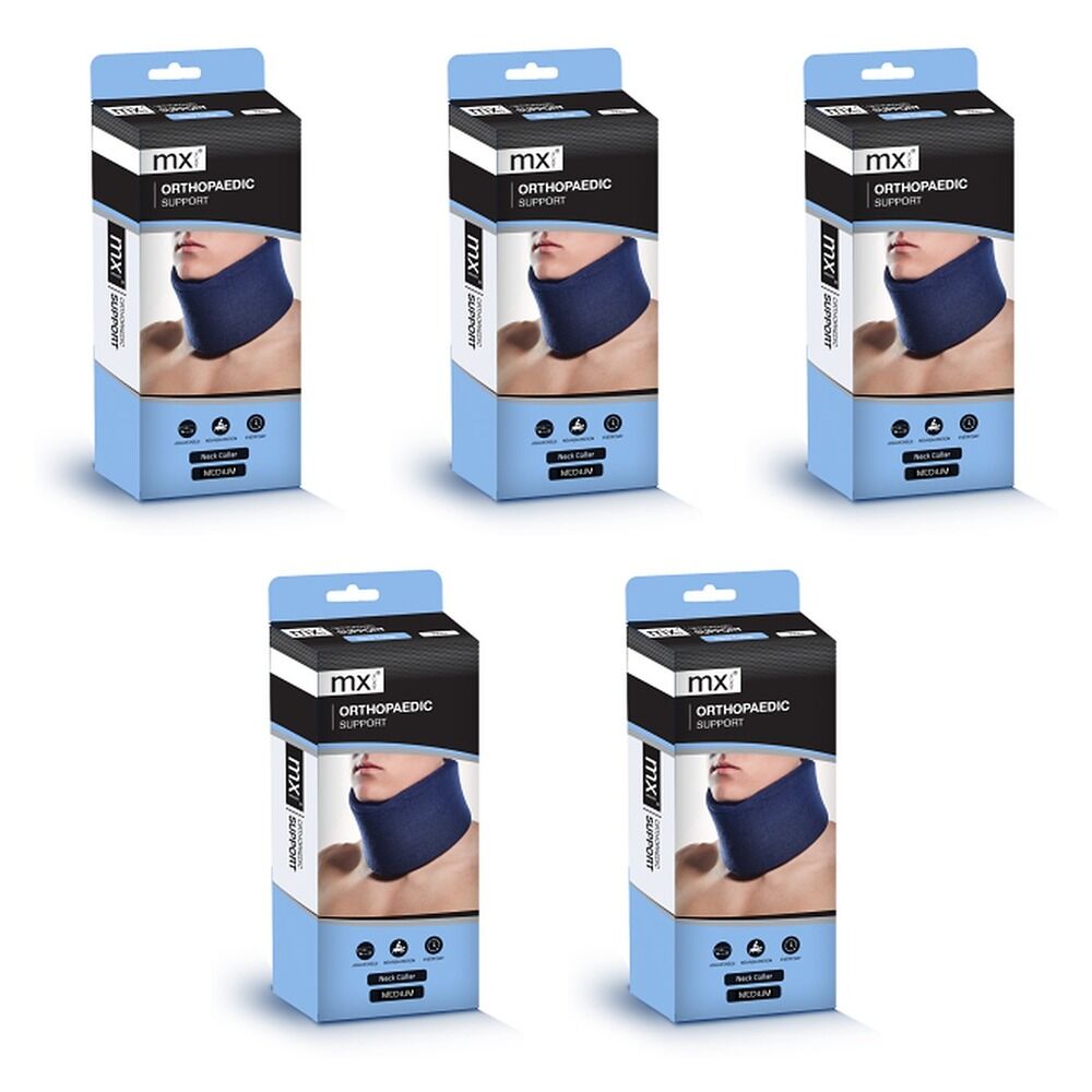 MX Health Orthopaedic Support Soft Collar Navy Medium Pack of 5