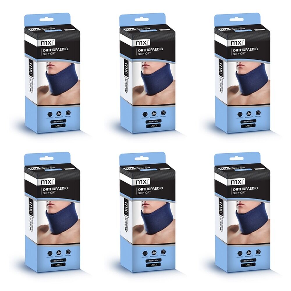 MX Health Orthopaedic Support Soft Collar Navy Large Pack of 6