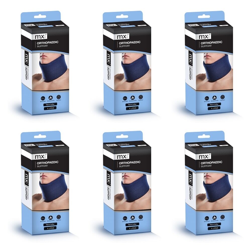MX Health Orthopaedic Support Soft Collar Navy Extra Large Pack of 6