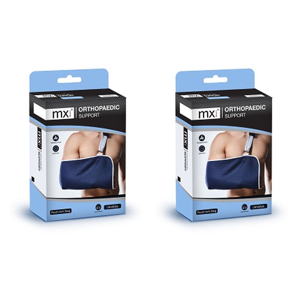 MX Health Orthopaedic Support Pouch Arm Sling, One Size Pack of 2