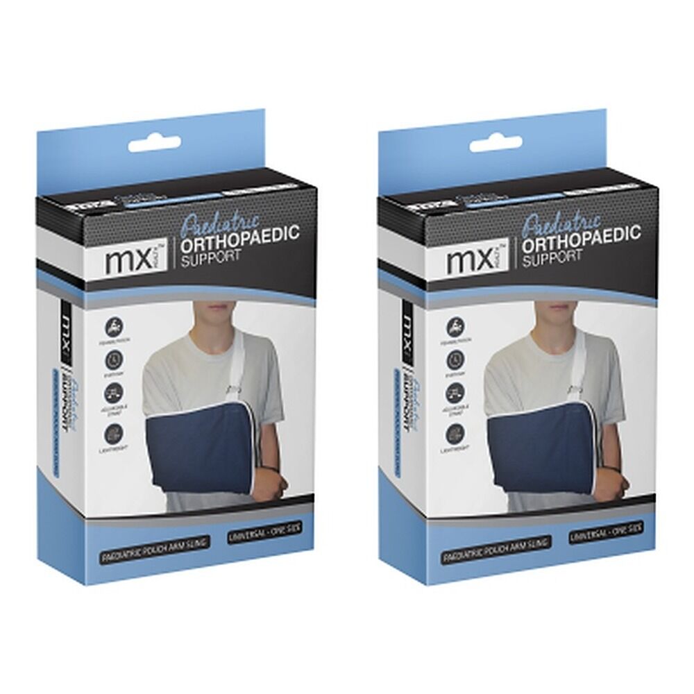 MX Health Orthopaedic Support Pouch Arm Sling Paediatric Pack of 2