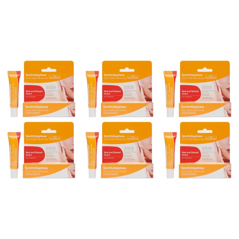 Cica-Care Silicone Gel Scar Treatment 5g Pack of 6