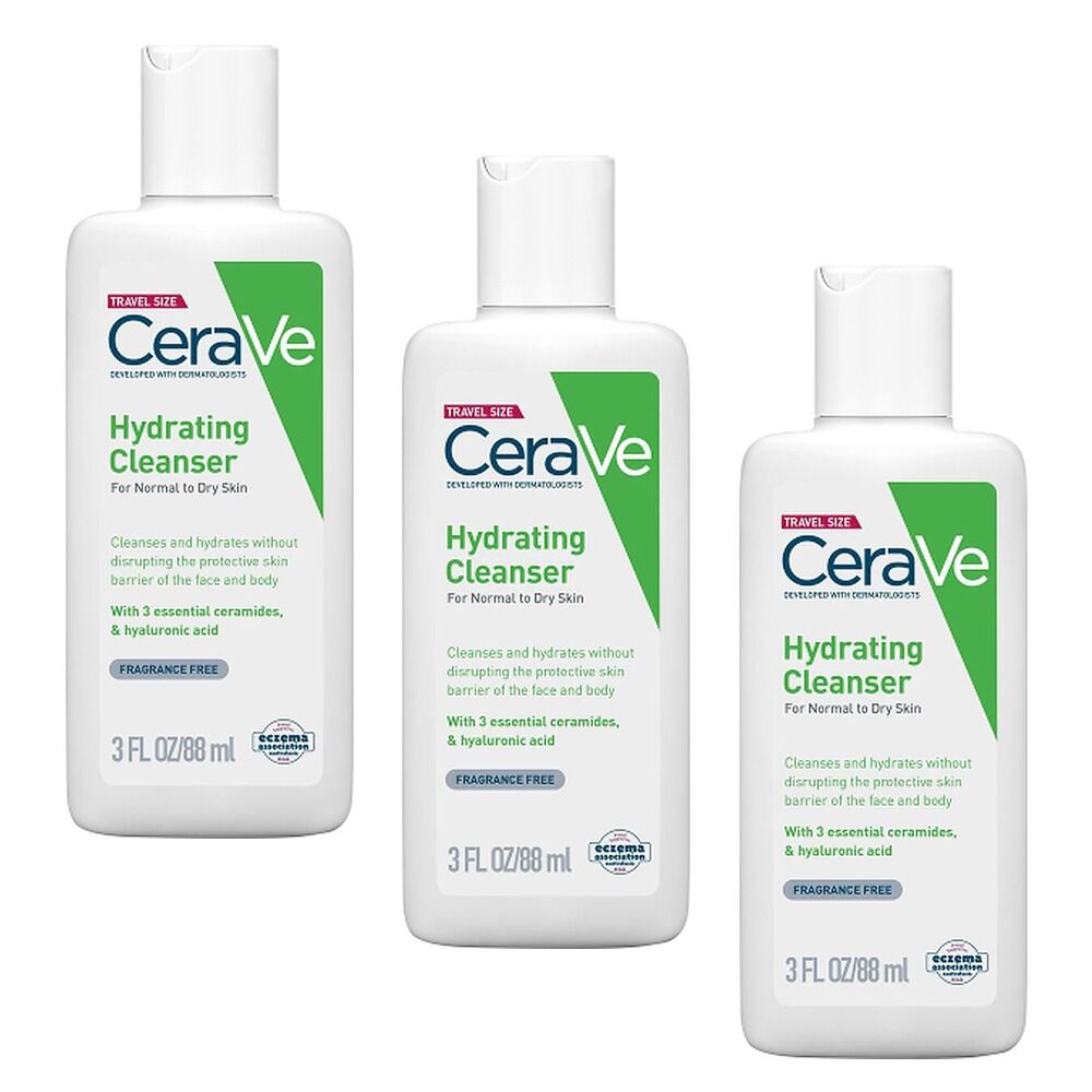 CeraVe Hydrating Cleanser 88mL Pack of 3