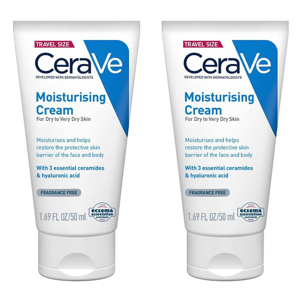 CeraVe Moisturising Cream 50mL Pack of 2