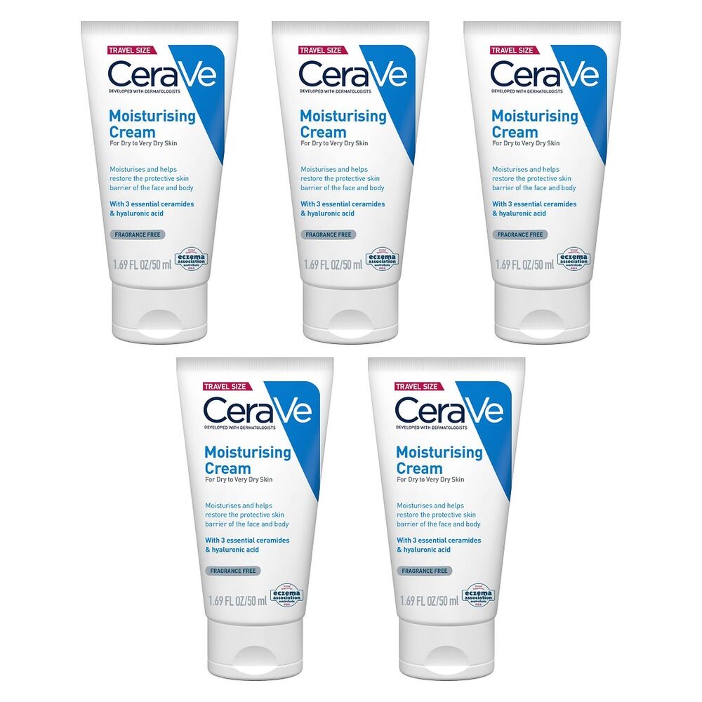 CeraVe Moisturising Cream 50mL Pack of 5