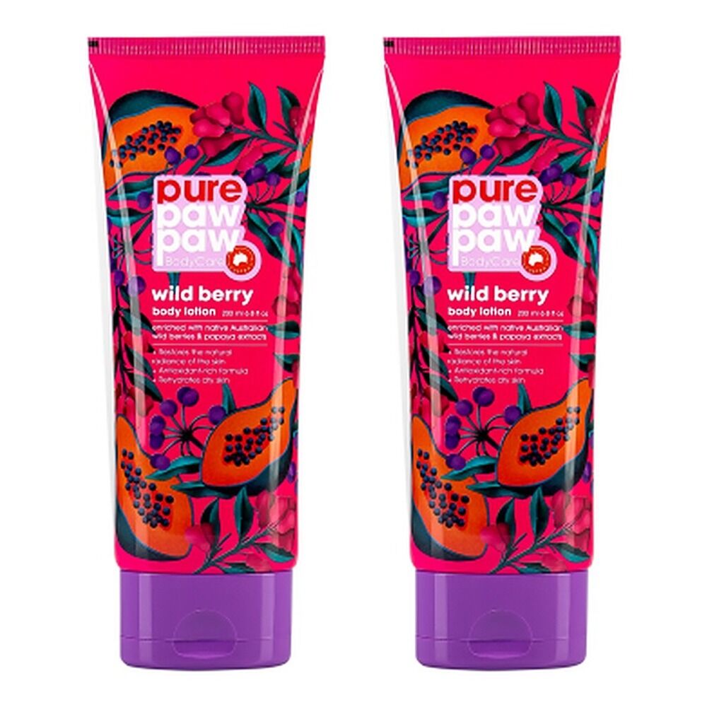 Pure Paw Paw Body Care Wild Berry Lotion 200mL Pack of 2
