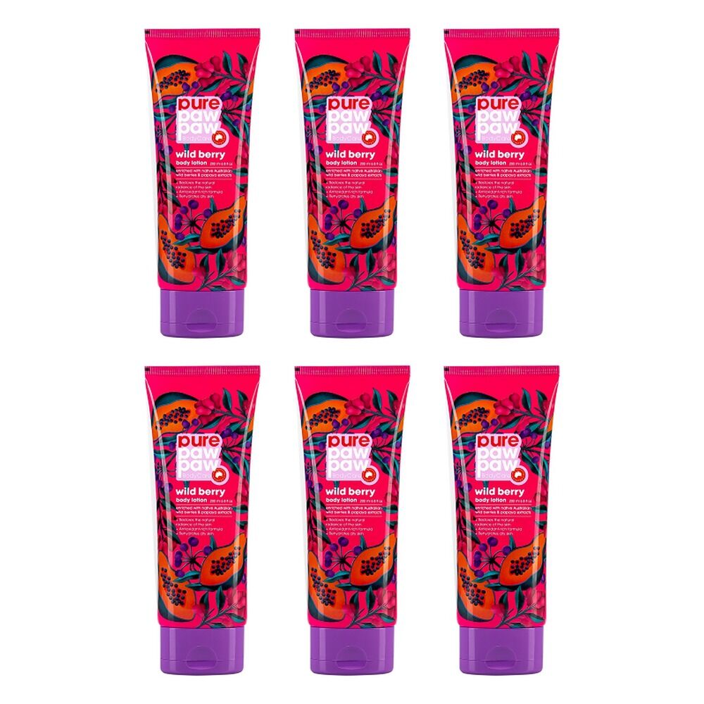 Pure Paw Paw Body Care Wild Berry Lotion 200mL Pack of 6