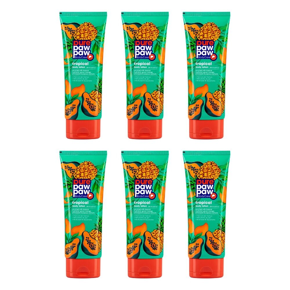 Pure Paw Paw Body Care Tropical Lotion 200mL Pack of 6