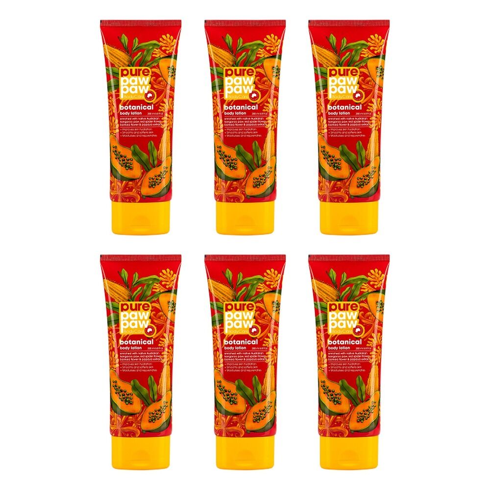 Pure Paw Paw Body Care Botanical Lotion 200mL Pack of 6