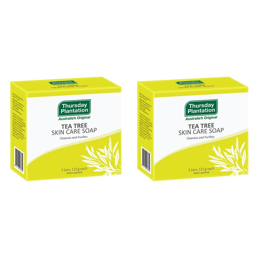 Thursday Plantation Tea Tree Soap 3 x 125g x 6 Bundle of 2