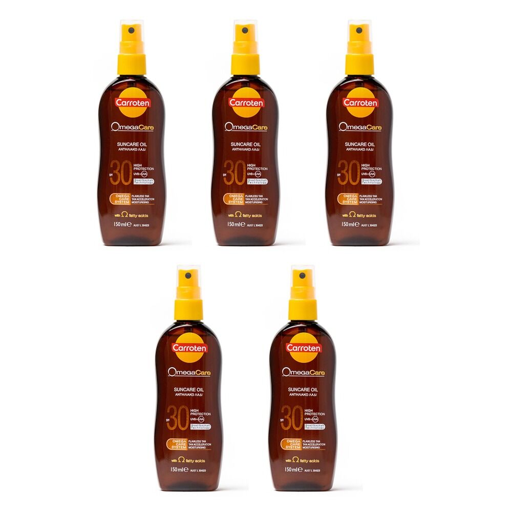 Carroten Intensive OmegaCare SPF30 Tanning Oil 150mL Pack of 5