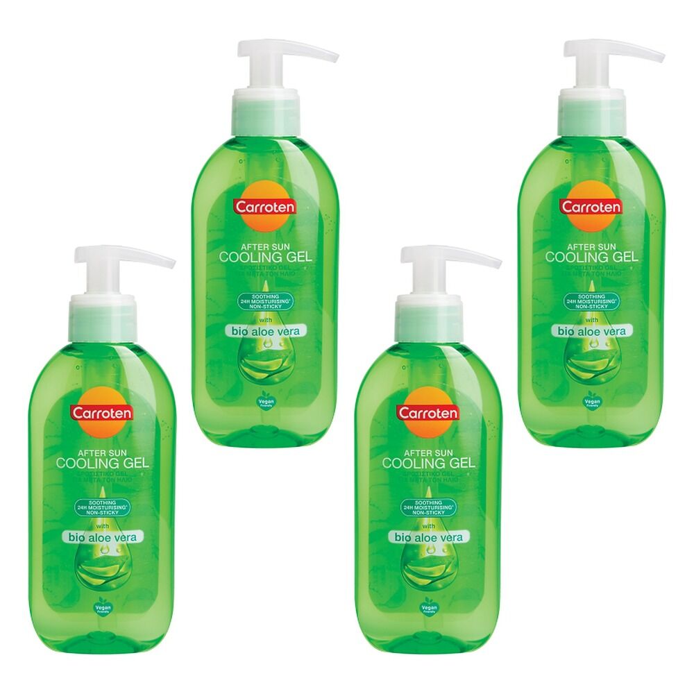 Carroten Aloe Vera After Sun Cooling Gel 200mL Pack of 4