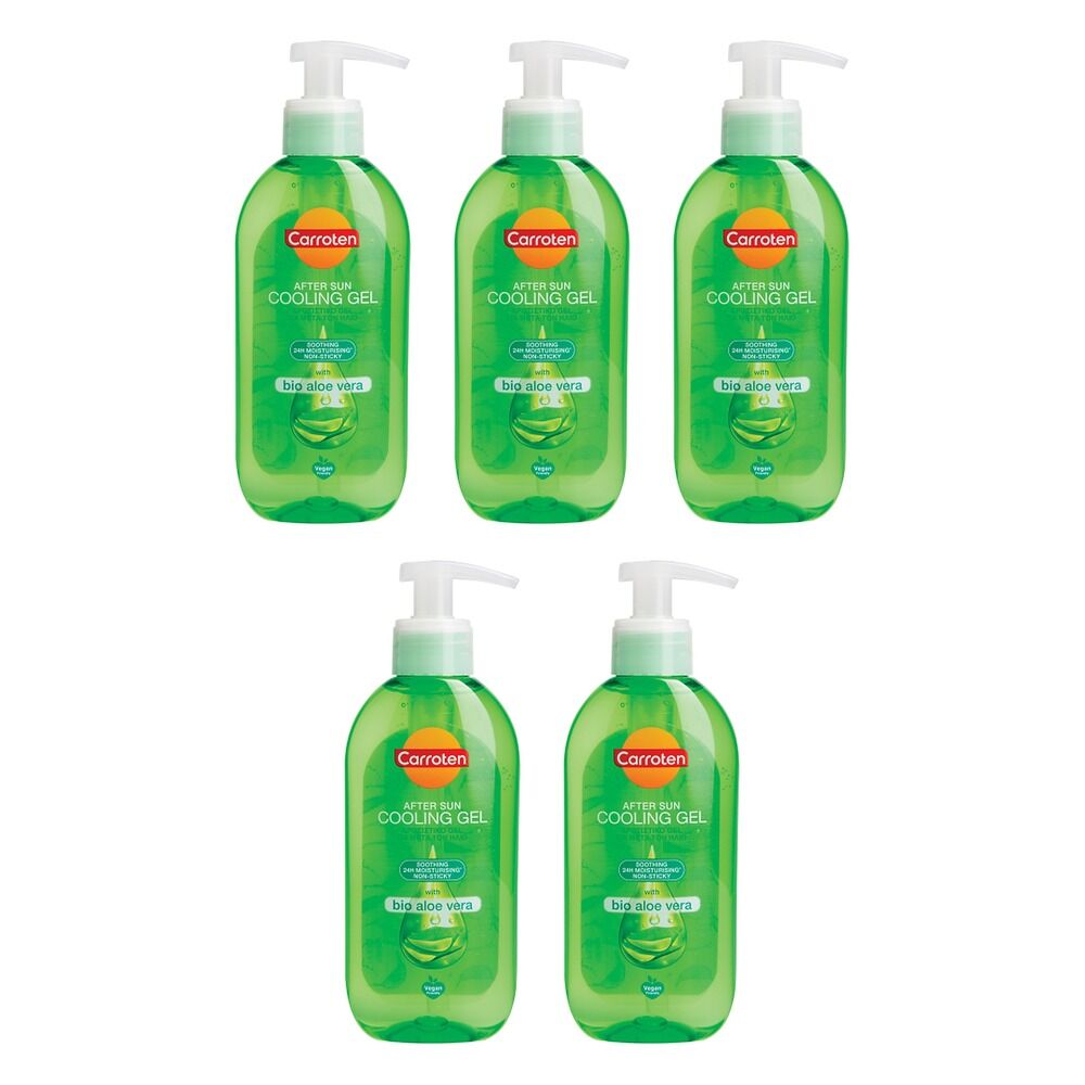Carroten Aloe Vera After Sun Cooling Gel 200mL Pack of 5