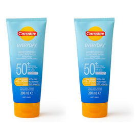 Carroten Everyday SPF50+ Moisturising Suncare Milk 200mL Pack of 2
