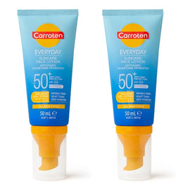 Carroten Everyday SPF50+ Suncare Face Lotion 50mL Pack of 2