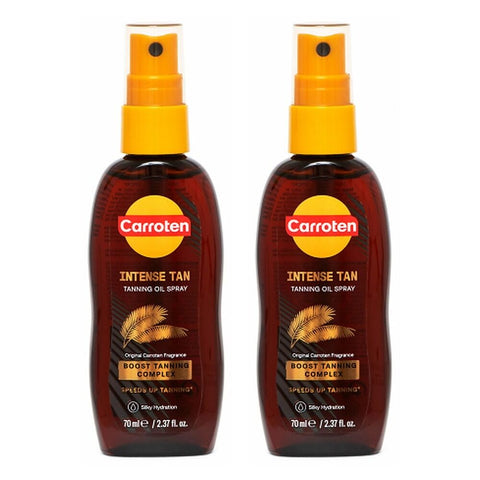 Carroten Intensive Tanning Oil Spray 70mL Pack of 2