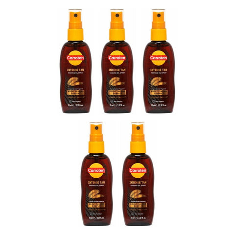 Carroten Intensive Tanning Oil Spray 70mL Pack of 5