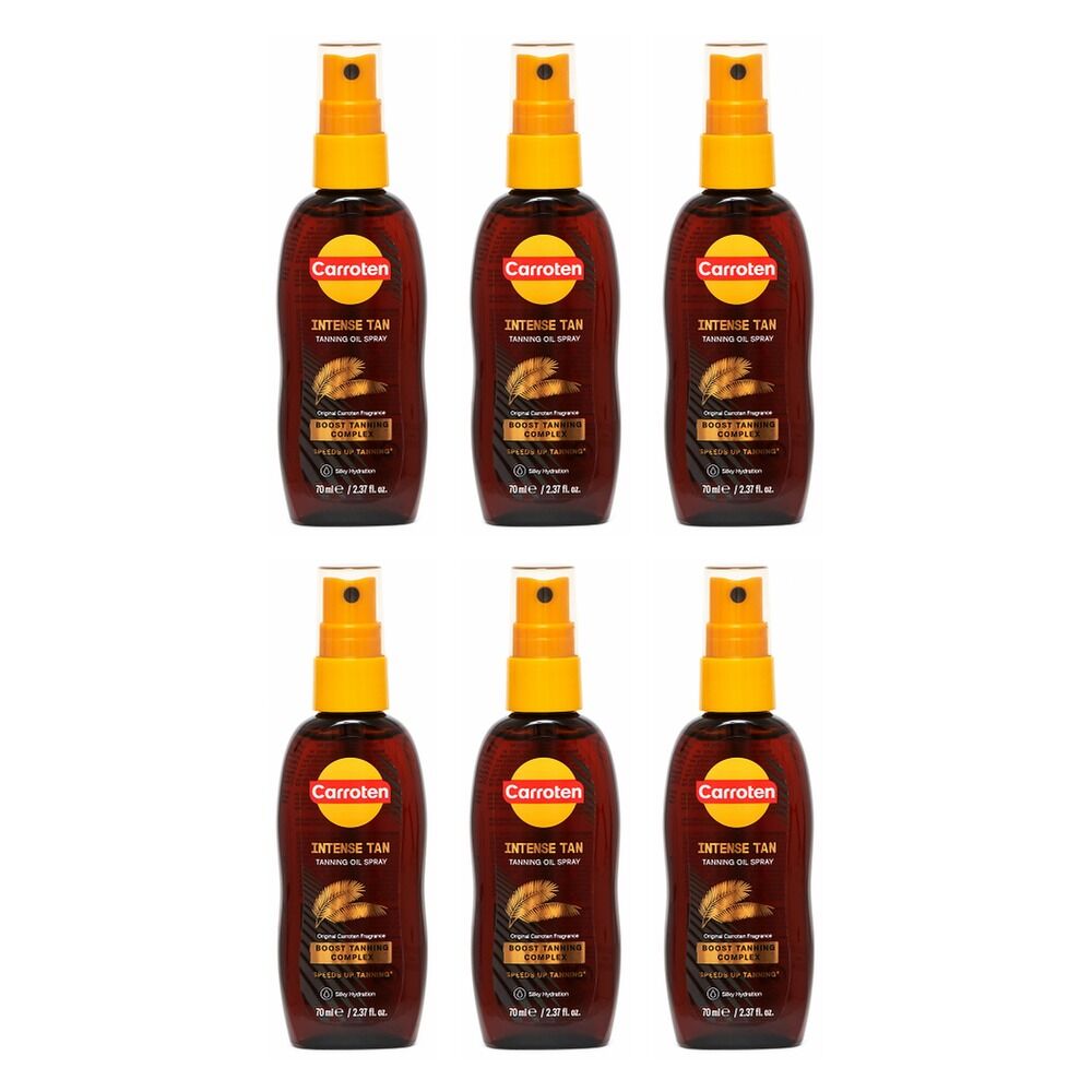 Carroten Intensive Tanning Oil Spray 70mL Pack of 6