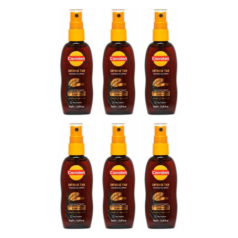 Carroten Intensive Tanning Oil Spray 70mL Pack of 6