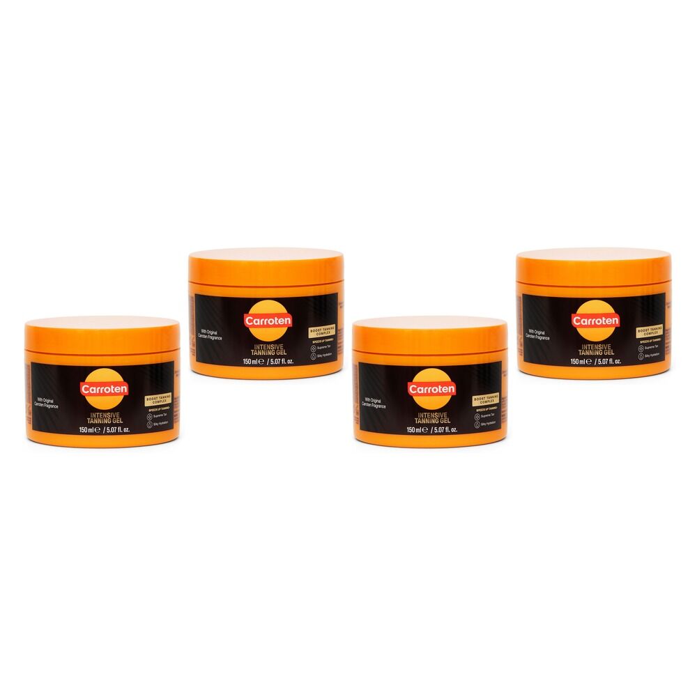 Carroten Intensive Tanning Gel 150mL Pack of 4