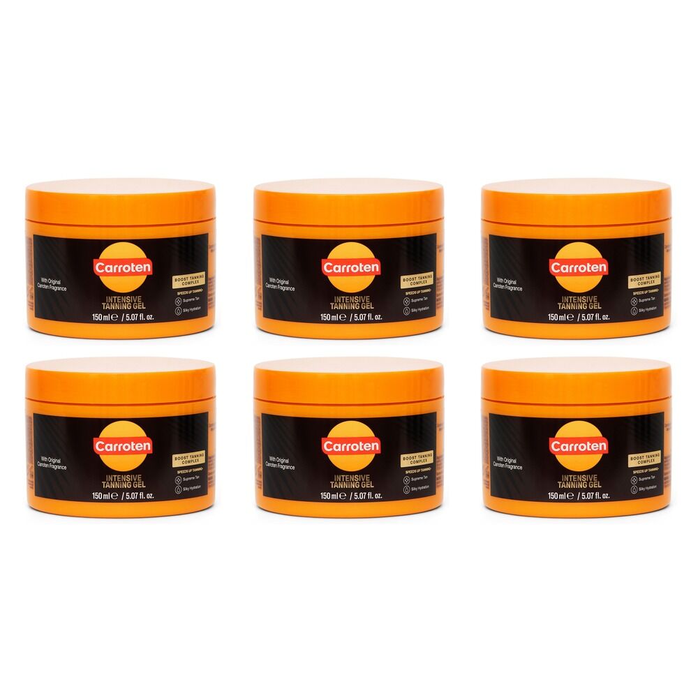 Carroten Intensive Tanning Gel 150mL Pack of 6