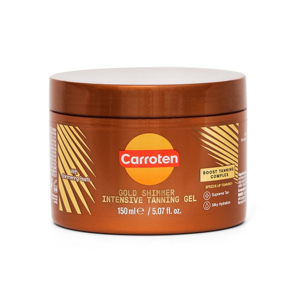 Carroten Intensive Tanning Gel Gold Shimmer 150mL