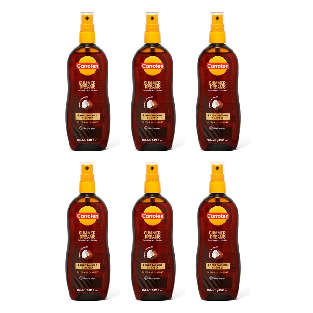 Carroten Summer Dreams Tanning Oil Spray 200mL Pack of 6
