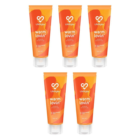 LifeStyles Warm Lovin' Gel 80ml Pack of 5