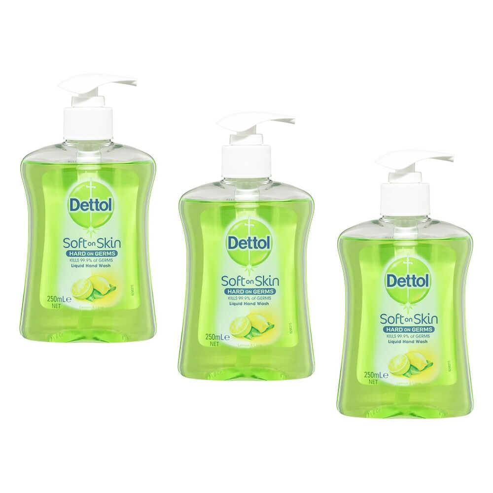 Dettol Antibacterial Liquid Hand Wash Refresh 250mL Pack of 3