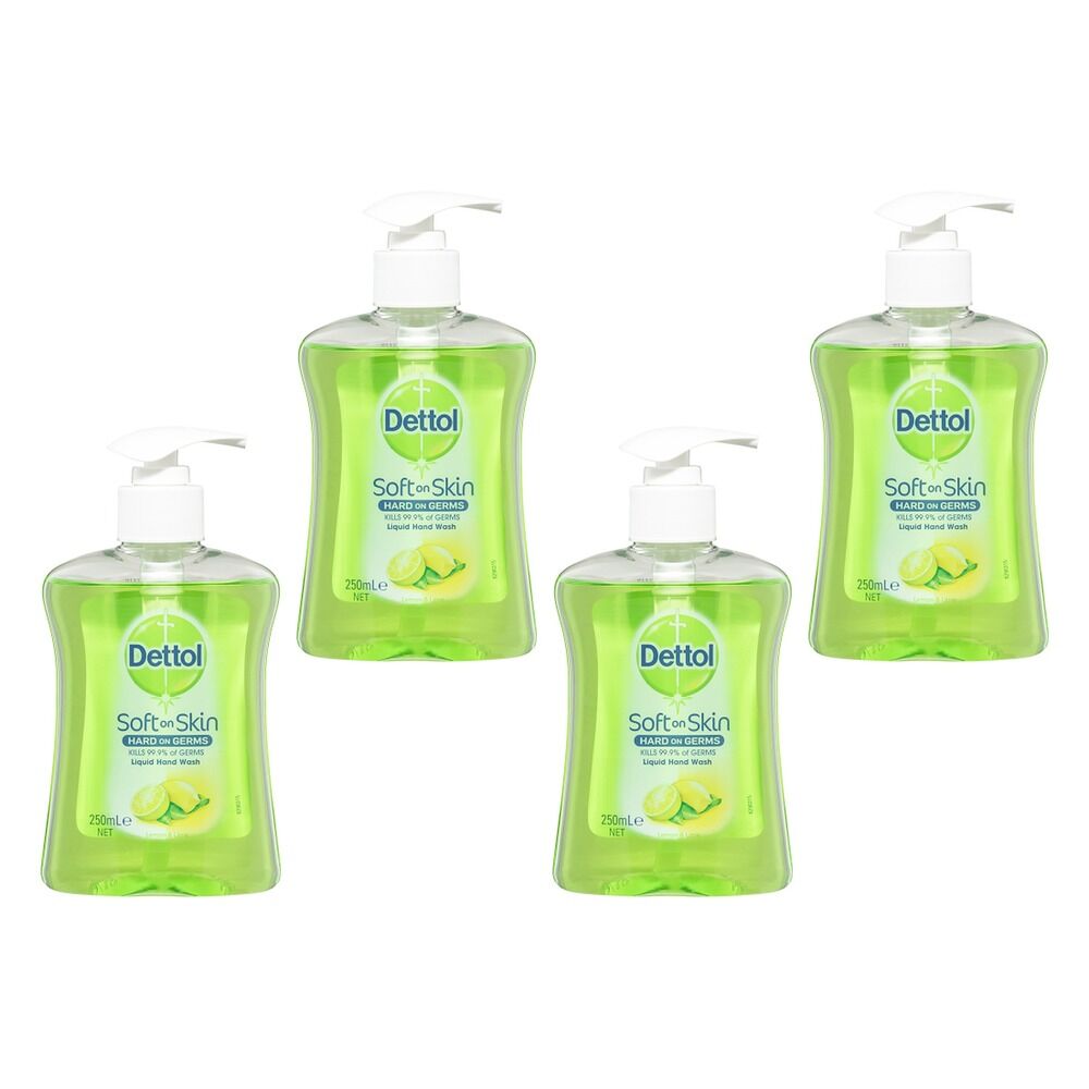 Dettol Antibacterial Liquid Hand Wash Refresh 250mL Pack of 4