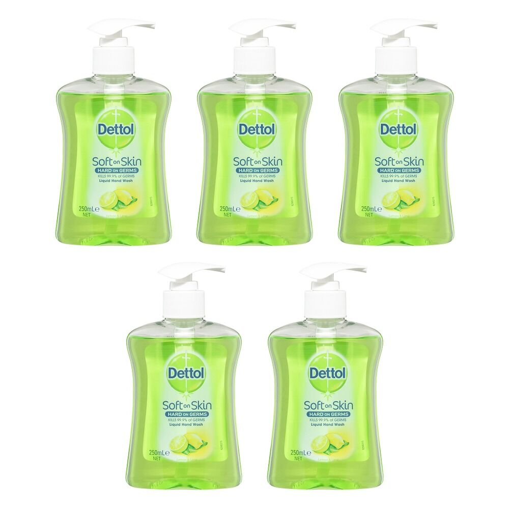 Dettol Antibacterial Liquid Hand Wash Refresh 250mL Pack of 5