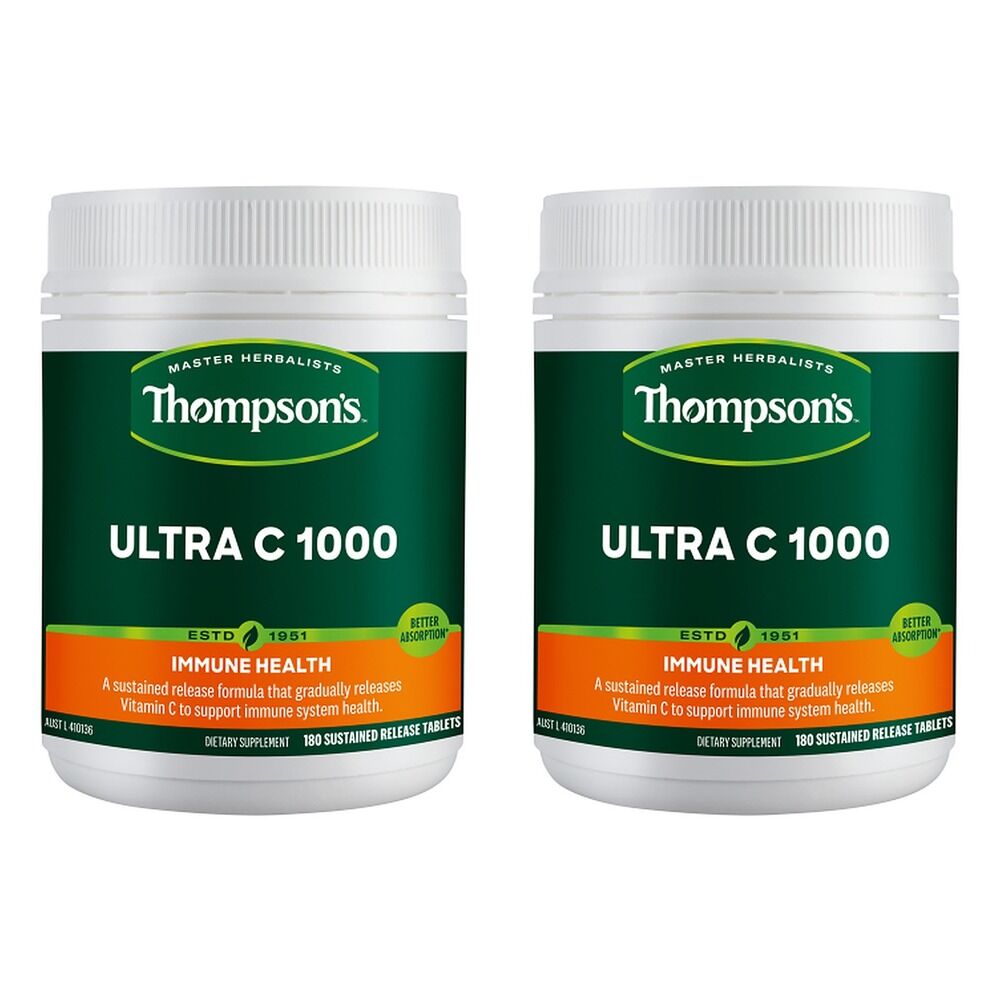 Thompson's Ultra C 1000 180 Tablets Pack of 2