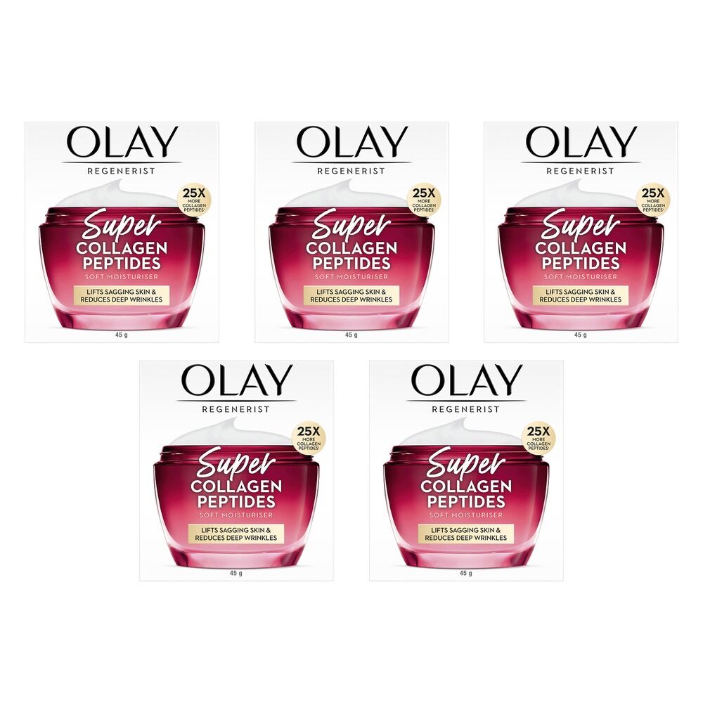Olay Super Collagen Peptides Cream 45g Pack of 5