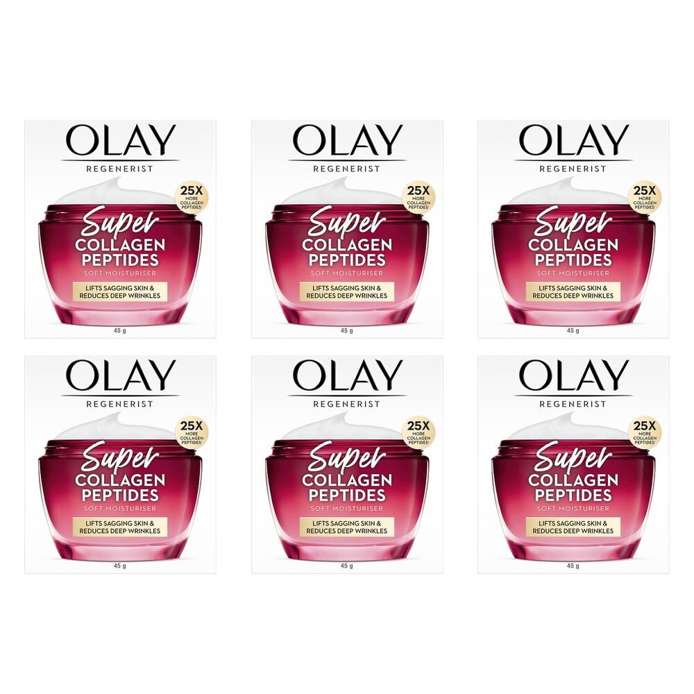 Olay Super Collagen Peptides Cream 45g Pack of 6