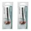 Basicare Flat Tip Matte Black Tweezers Stainless Steel Precision 8.5cm x 2