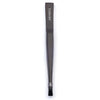 Basicare Flat Tip Matte Black Tweezers 6 Pack Stainless Steel 85mm