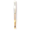 Basicare Slant Tip Half Gold Blade Tweezers 3 Pack Stainless Steel 85mm