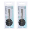 Basicare Gold Plated Point Tip Tweezers Stainless Steel Precision x2