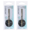 Basicare Gold Plated Point Tip Tweezers Stainless Steel Precision x2
