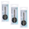 Basicare Gold Plated Point Tip Tweezers Stainless Steel Bundle of 3
