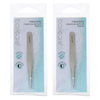 Basicare Stainless Steel Point Tip Tweezers Precision Hair Removal Tool 2 Pack