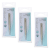 Basicare Stainless Steel Point Tip Tweezers Bundle of 3 Hair Removal Tools