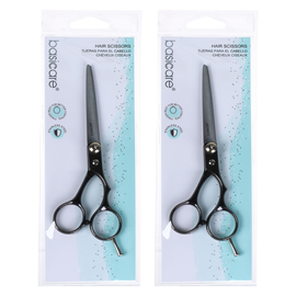 Basicare 6 Inch Hair Scissors Stainless Steel Professional Cutters Twin Pack