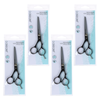 Basicare Professional 6 Inch Stainless Steel Hair Scissors Bundle of 4