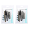 Basicare Stainless Steel Manicure Tool Kit with Clippers Tweezers and Nail File x 2
